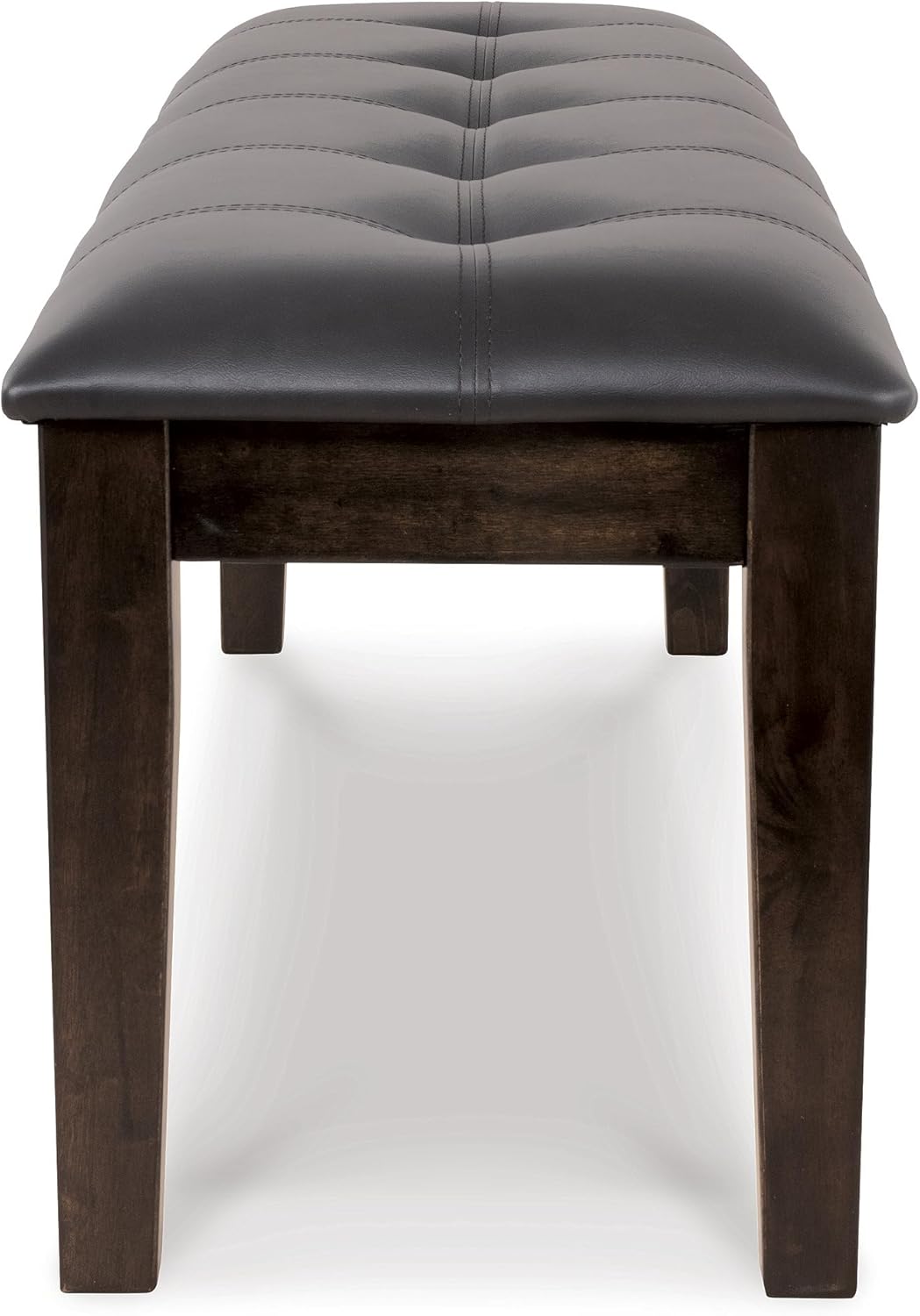Signature Design by Ashley Haddigan Traditional Upholstered Dining Room Bench, Dark Brown