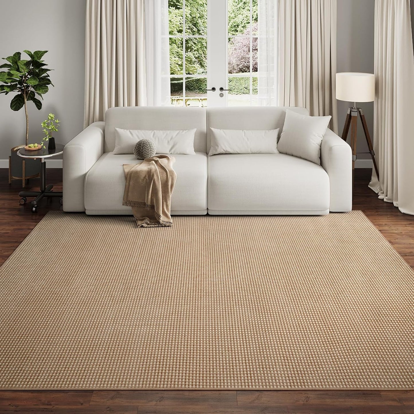 2x6 ft Boho Kitchen Runner Rugs Mat Non Slip Woven Runners for Hallways Washable, Soft Long Entryway Laundry Hall Floor Runner Carpet for Indoor Backdoor Bedroom Kitchen Living Room, Brown