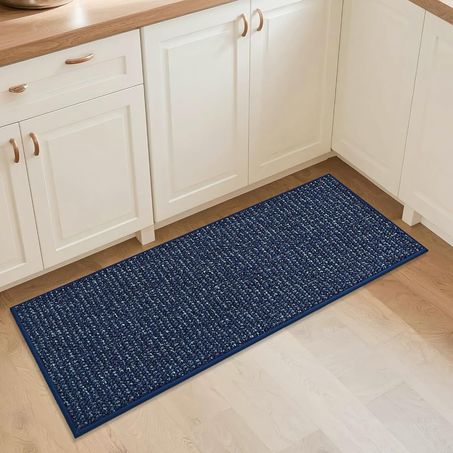 BEQHAUSE Kitchen Rugs and Mats 2PCS, Non-Slip Kitchen Mats for Floor, Absorbent and Stain Resistant Kitchen Runner, Machine Washable Rugs for Kitchen, Laundry & Sink, 20"x32"+20"x48", Taupe