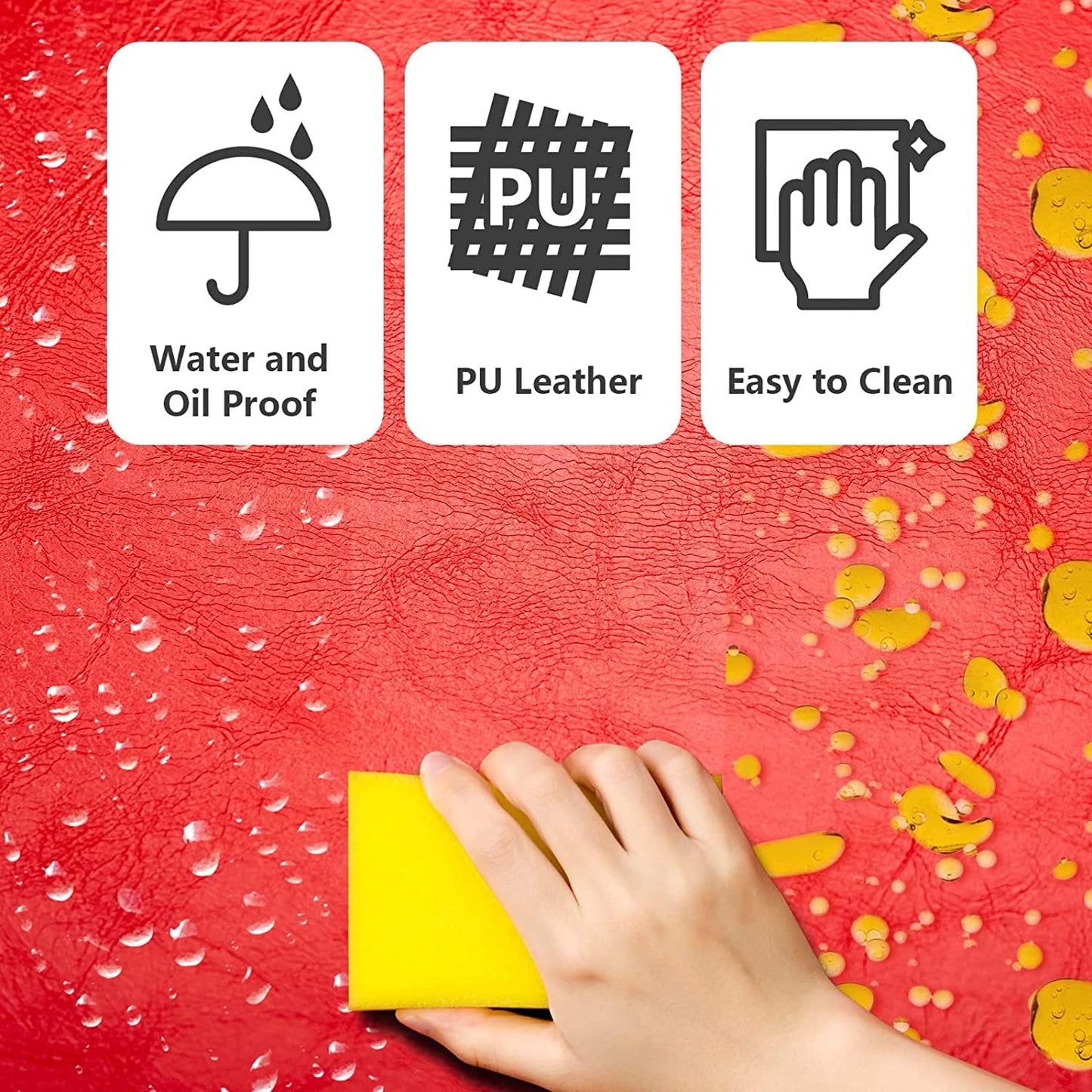 OmySalon Waiting Room Bench Seating with Backrest,59.1'' Salon Reception Bench Office Chair,Heavy Duty Guest Lobby Chair for Beauty Barber Furniture, Faux Leather,Red