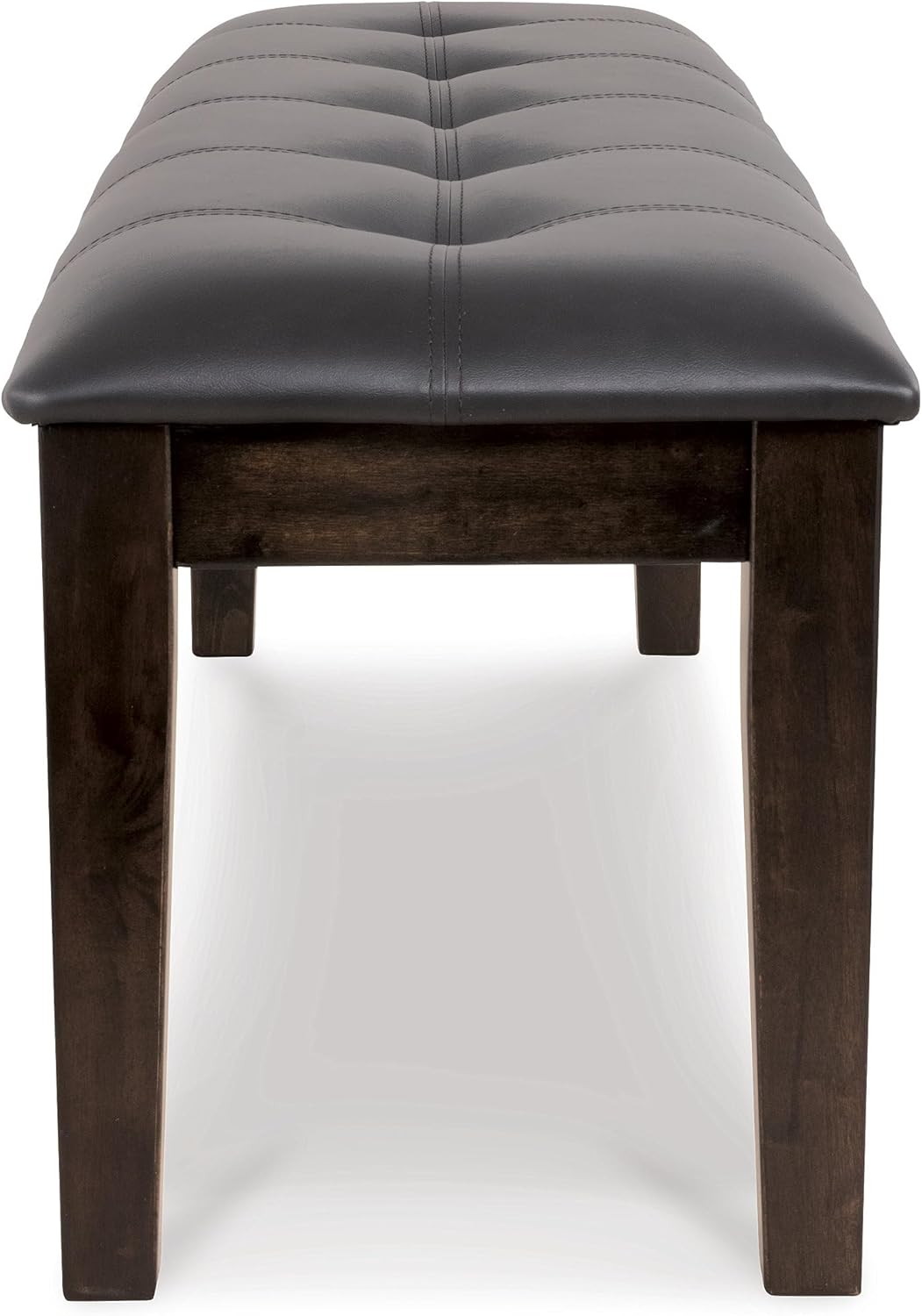 Signature Design by Ashley Haddigan Traditional Upholstered Dining Room Bench, Dark Brown
