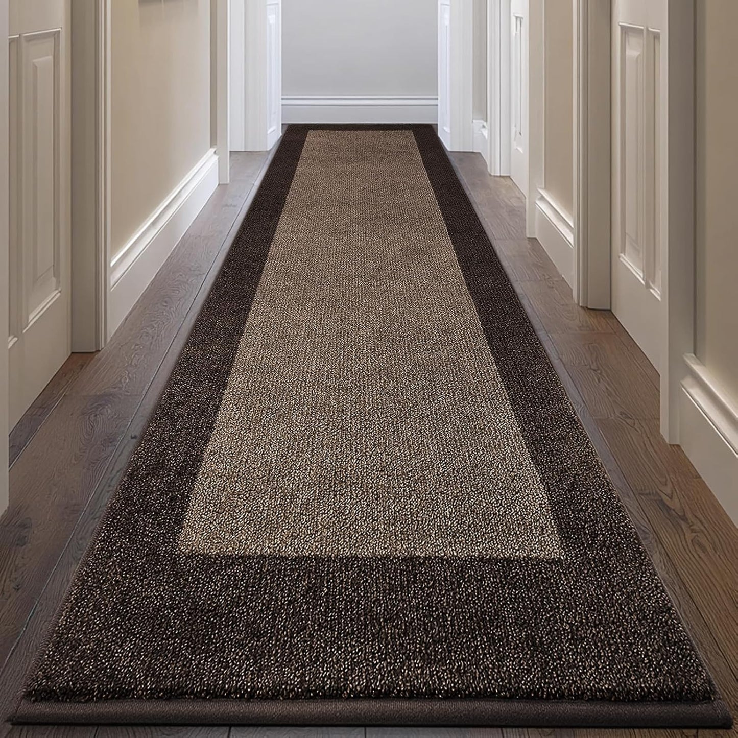 Machine Washable (24" x 36"+ 24" x 60"') Kitchen Rugs Set of 2, Non Slip Kitchen Mats for Floor, Absorbent Entrance Runner Rugs for Bedroom, Hallway, Bathroom, Door (Roll Packing)